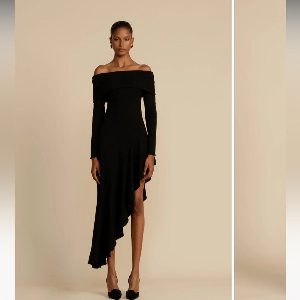 Arcina Ori Bella Off-Shoulder Asymmetrical Dress